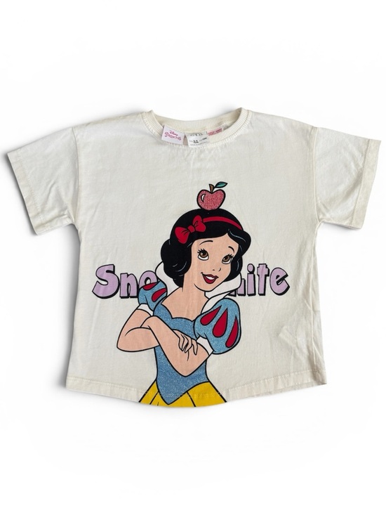 Zara Other - Zara White Snow White Graphic Tee with Colorful Character Print